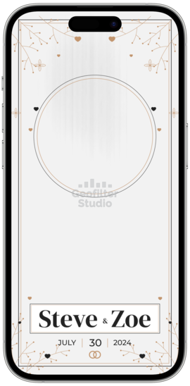 Intricate luxury wedding filter for Snapchat & TikTok.