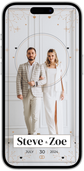 Intricate luxury wedding filter for Snapchat & TikTok.