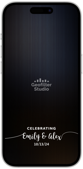 This simple and elegant wedding filter is perfect for your event. Order for Snapchat and TikTok.